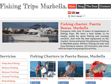 Tablet Screenshot of marbellafishingcharter.com